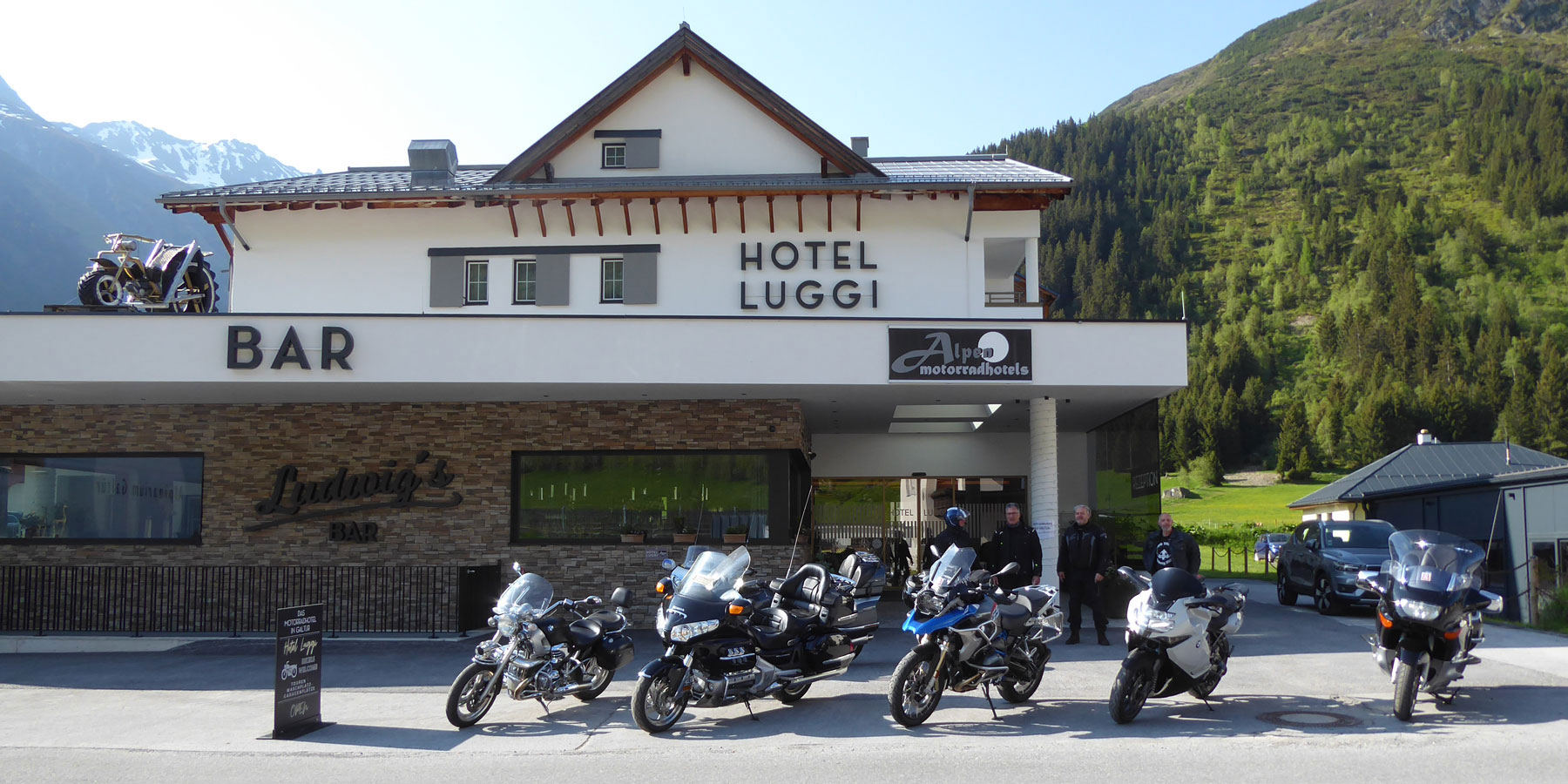 Lage Anreise Tirol Galtur Hotel Luggi Motorrad Bike 2